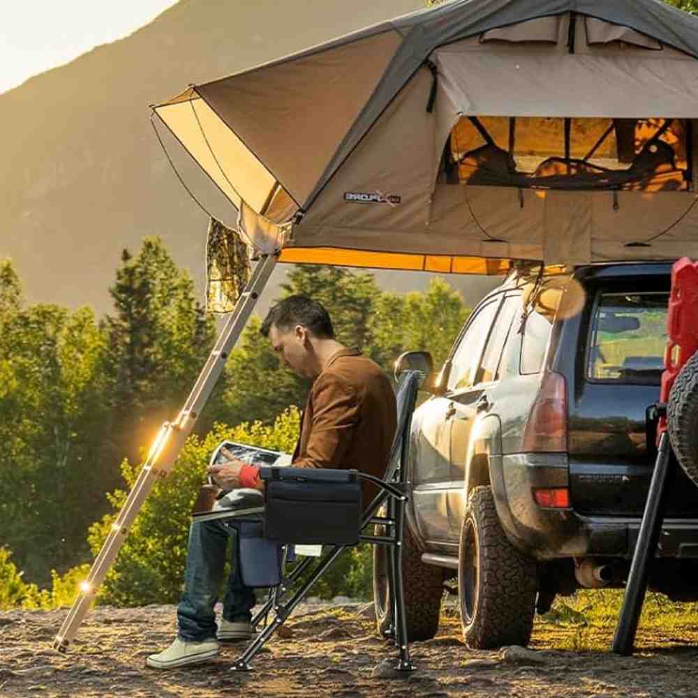 Stay warm and Super comfy with a Heated Camping Chair
